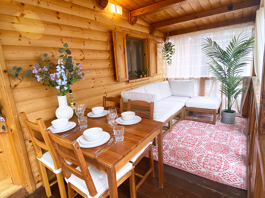 Exterieur chalet Bruxelles 17 op Camping International Porlezza